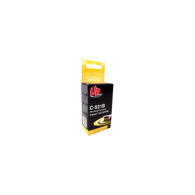 UPrint kompatybilny ink / tusz z CLI521BK, C-521B, black, 10ml, z chipem