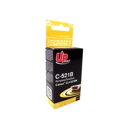 UPrint kompatybilny ink / tusz z CLI521BK, C-521B, black, 10ml, z chipem