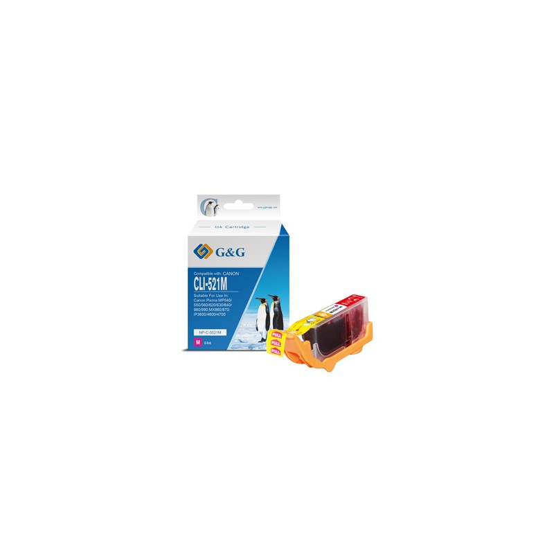G&G kompatybilny ink / tusz z CLI521M, NP-C-0521M, 2935B001, magenta, 8.4ml