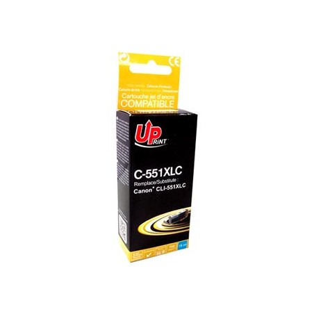 UPrint kompatybilny ink / tusz z CLI551C XL, C-551XLC, cyan, 695s, 11ml, high capacity