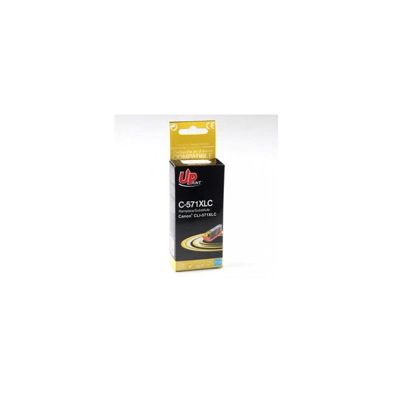 UPrint kompatybilny ink / tusz z CLI571C XL, C-571XLC, cyan, 800s, 11ml, high capacity