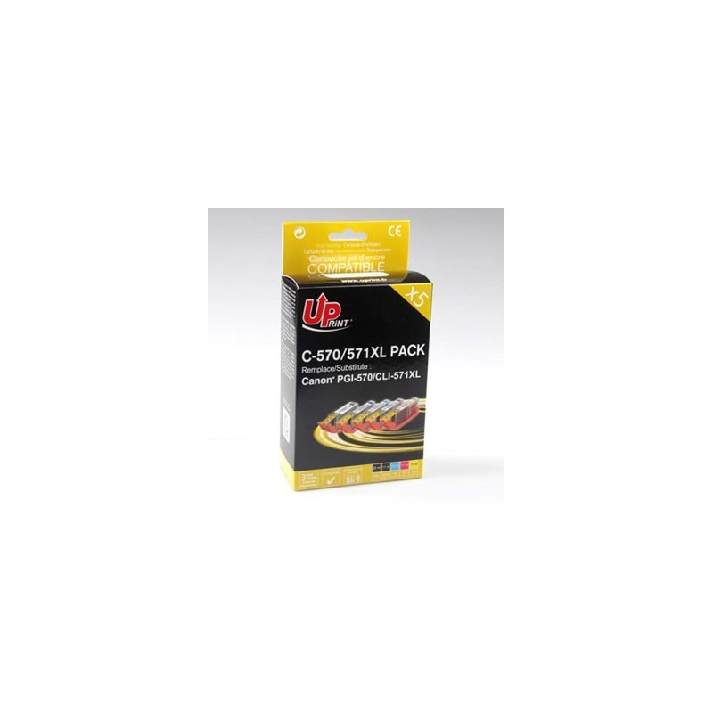 UPrint kompatybilny ink / tusz z CLI571, C-570/571XL PACK, 2xblack/1xcyan/1xmagenta/1xyellow, high capacity