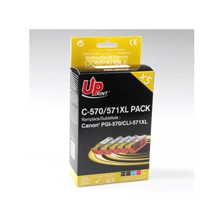 UPrint kompatybilny ink / tusz z CLI571, C-570/571XL PACK, 2xblack/1xcyan/1xmagenta/1xyellow, high capacity
