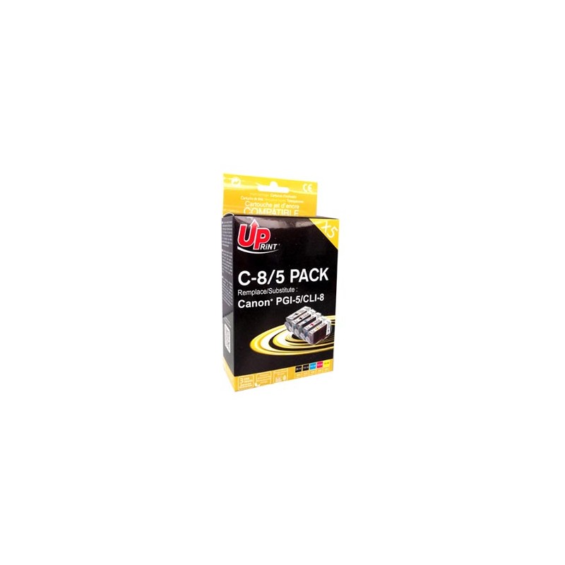 UPrint kompatybilny ink / tusz z CLI8, C8/5 PACK, 2xblack/1xcyan/1xmagenta/1xyellow, z chipem