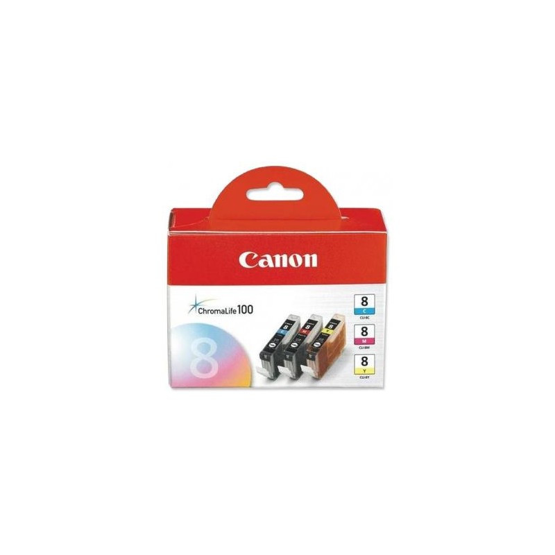 Canon oryginalny ink / tusz CLI-8 CMY, 0621B029, 0621B026, CMY, 3-pack C/M/Y, EOL