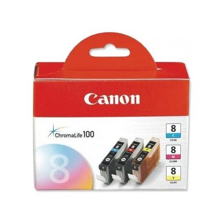 Canon oryginalny ink / tusz CLI-8 CMY, 0621B029, 0621B026, CMY, 3-pack C/M/Y, EOL