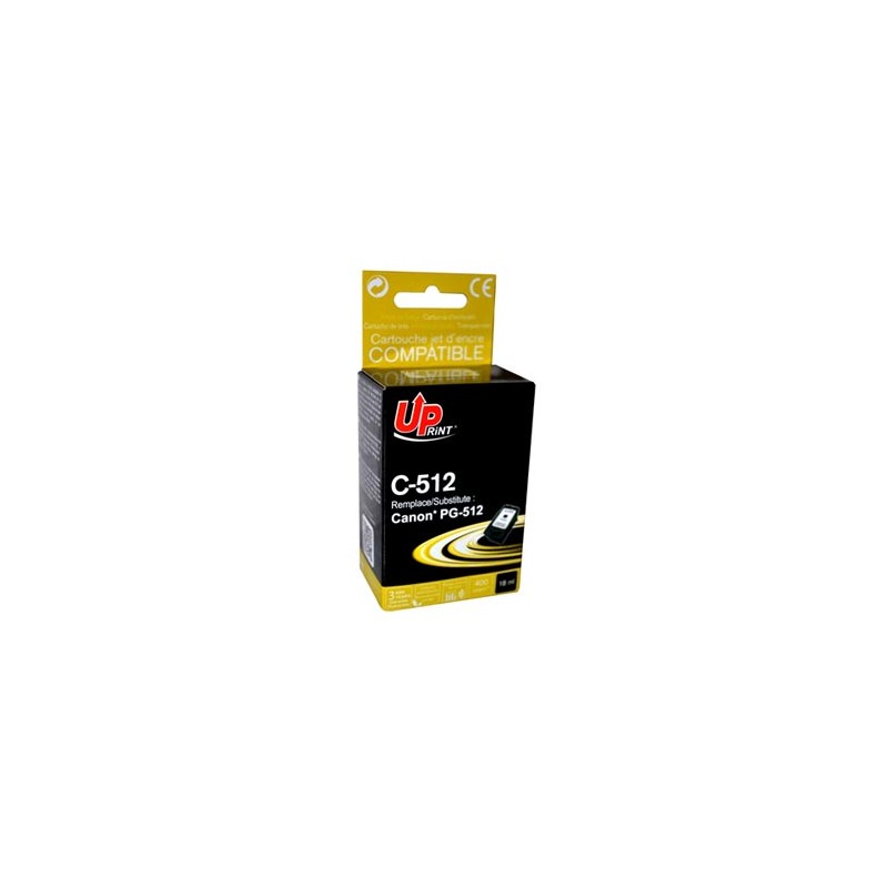 UPrint kompatybilny ink / tusz z PG512BK, C-512B, black, 18ml