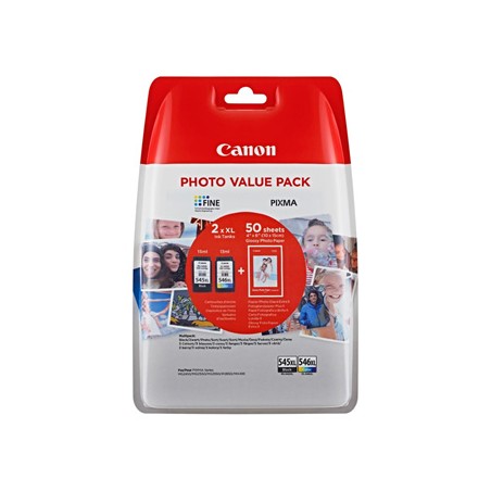 Canon oryginalny ink / tusz PG-545XL/CL-546XL/GP-501, 8286B011, black/color, 400s, value pack