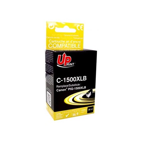 UPrint kompatybilny ink / tusz z PGI 1500XL, C-1500XLB, black, 36ml, high capacity