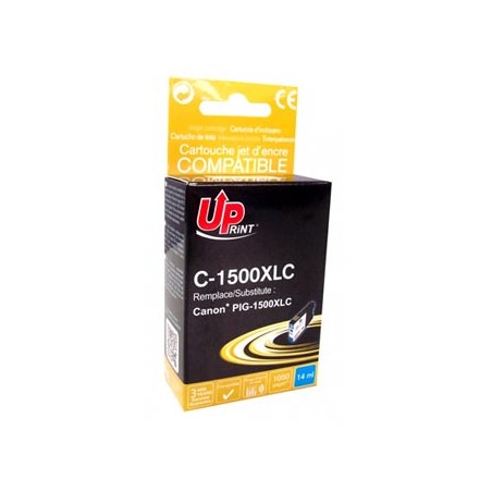 UPrint kompatybilny ink / tusz z PGI 1500XL, C-1500XLC, cyan, 1050s, 14ml, high capacity