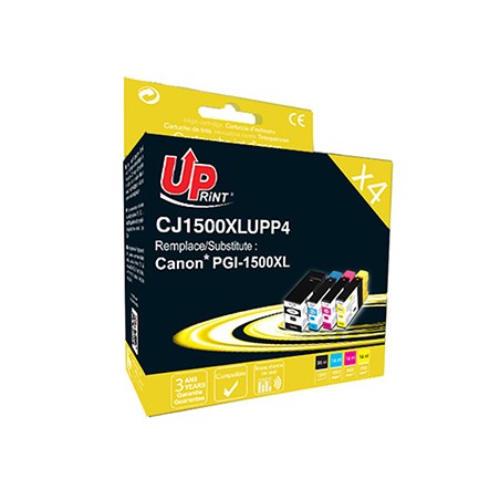 UPrint kompatybilny ink / tusz z PGI 1500XL, C-1500XL BK/C/M/Y PACK 4, 1xblack/1xcyan/1xmagenta/1xyellow, 36+3x14ml, high capaci