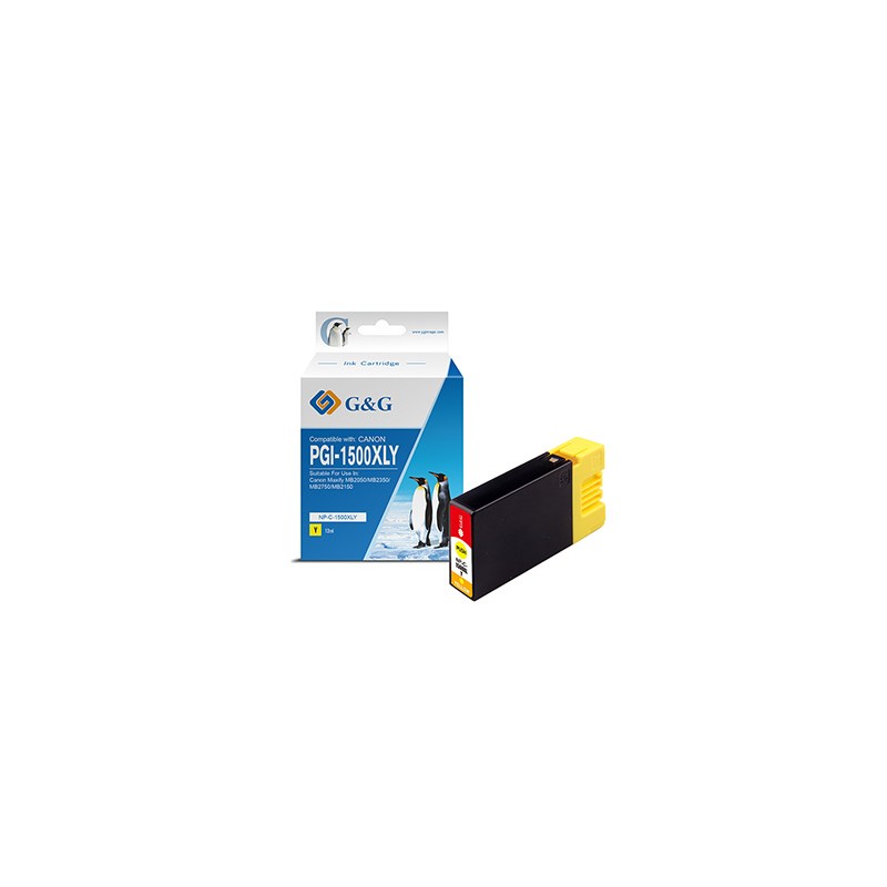 G&G kompatybilny ink / tusz z PGI 1500XL, NP-C-1500XLY/C, yellow