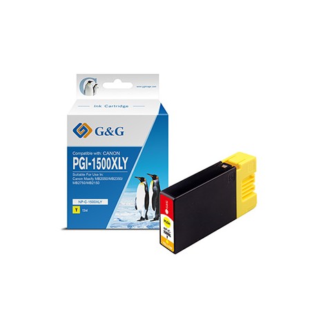 G&G kompatybilny ink / tusz z PGI 1500XL, NP-C-1500XLY/C, yellow