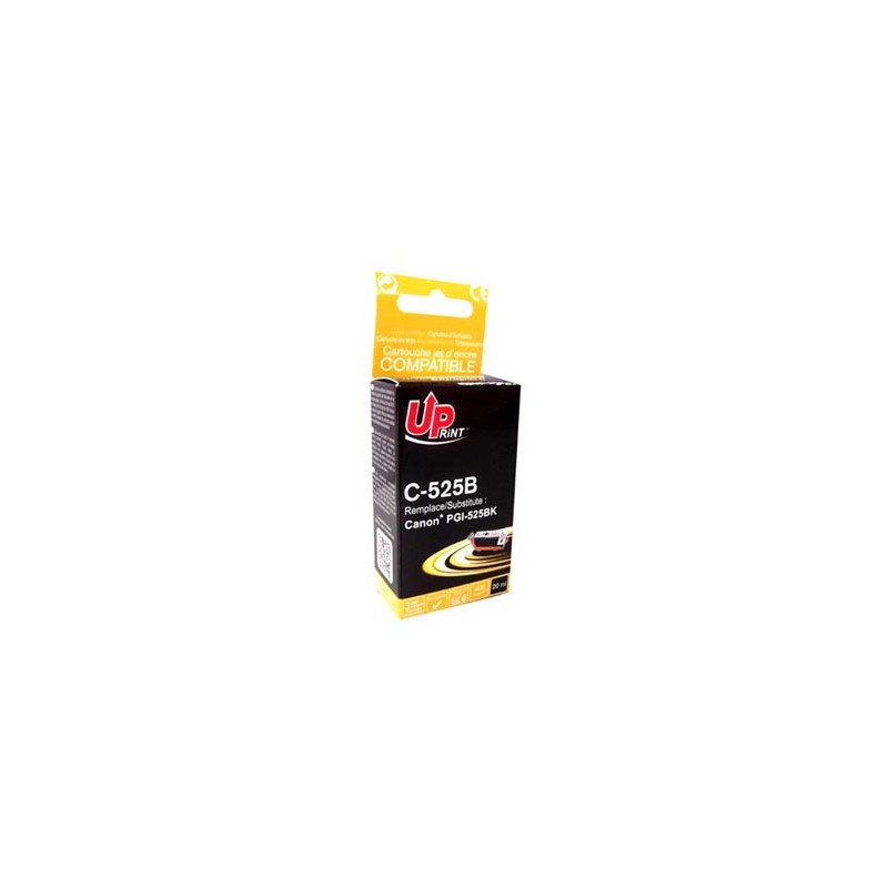UPrint kompatybilny ink / tusz z PGI525PGBK, C-525B, black, 20ml, z chipem