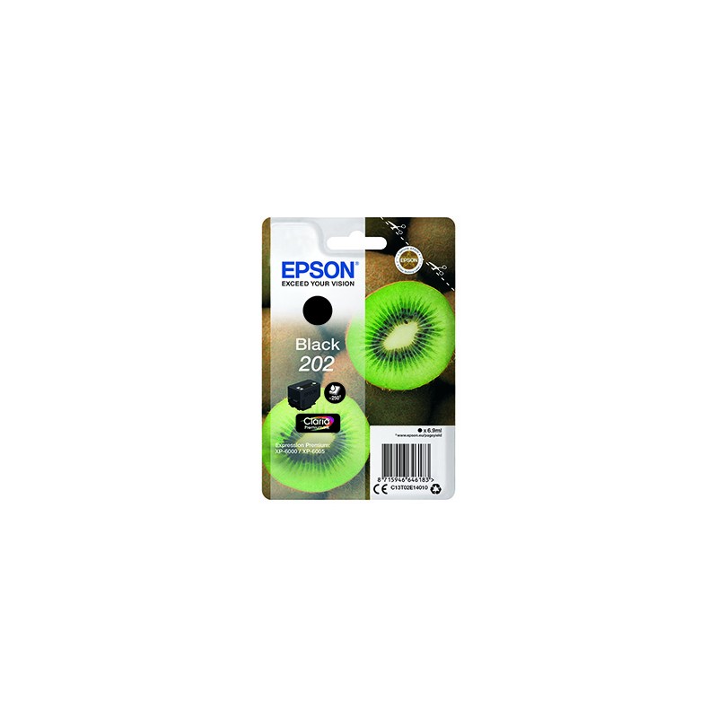 Epson oryginalny ink / tusz C13T02E14010, 202, black, 1x6.9ml