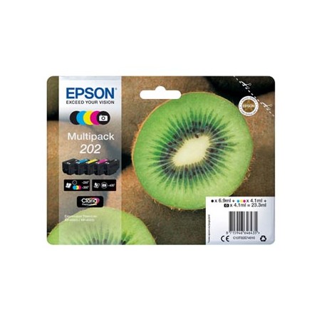 Epson oryginalny ink / tusz C13T02E74010, 202, CMYK, 1x6.9ml, 4x4.1ml