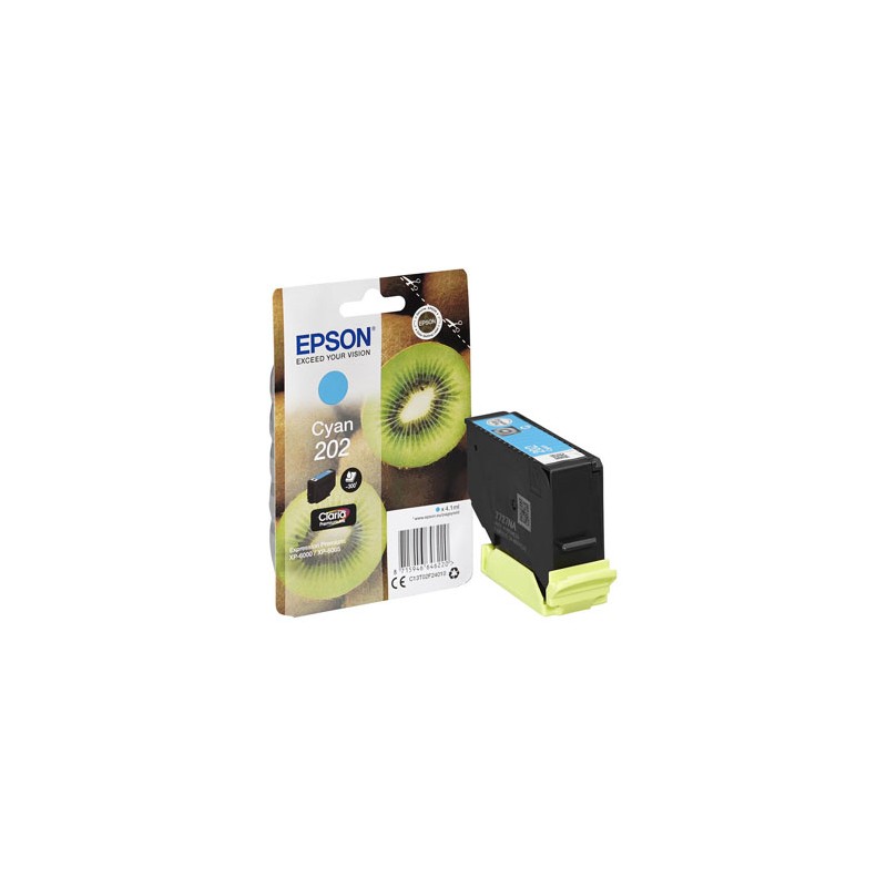 Epson oryginalny ink / tusz C13T02F24010, 202, cyan, 300 (bar.)s, 1x4.1ml