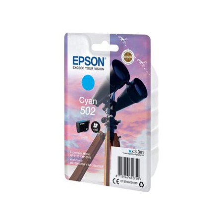 Epson oryginalny ink / tusz C13T02V24010, 502, T02V240, cyan, 165s, 3.3ml