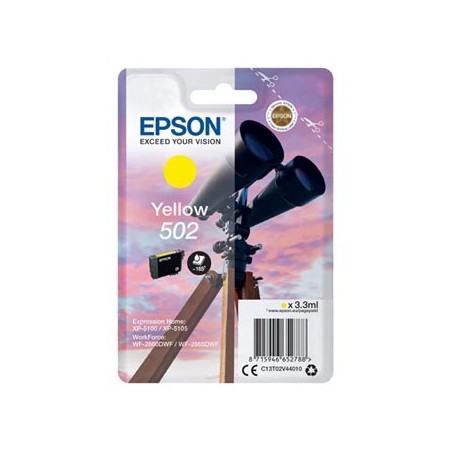Epson oryginalny ink / tusz C13T02V44010, 502, T02V440, yellow, 165s, 3.3ml