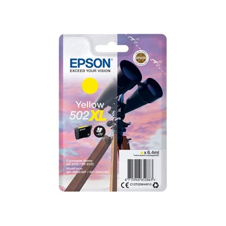 Epson oryginalny ink / tusz C13T02W44010, 502XL, T02W440, yellow, 470s, 6.4ml