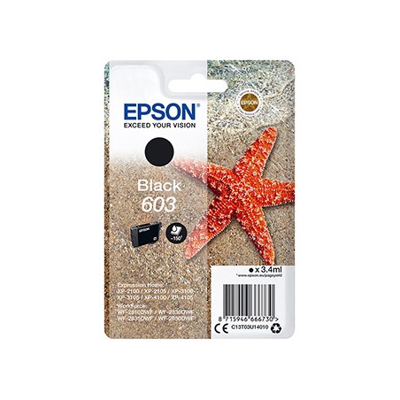 Epson oryginalny ink / tusz C13T03U14010, 603, black, 3.4ml