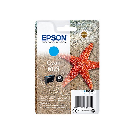 Epson oryginalny ink / tusz C13T03U24010, cyan, 2.4ml