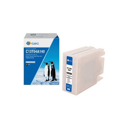 G&G kompatybilny ink / tusz z C13T04A140, NP-E-T04AXXLBK-A, black, 11500s