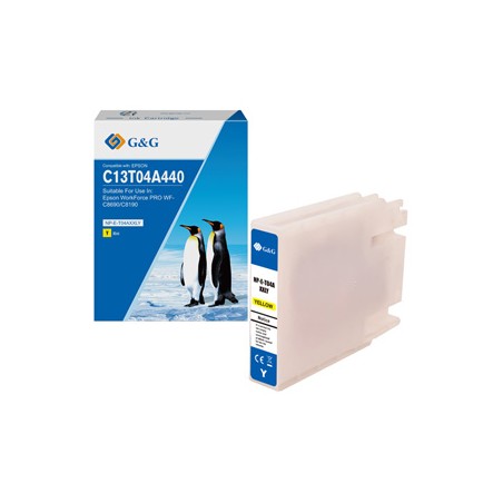G&G kompatybilny ink / tusz z C13T04A440, NP-E-T04AXXLY-A, yellow, 8000s