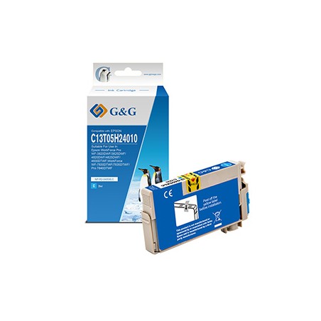 G&G kompatybilny ink / tusz z C13T05H24010, NP-R2-0405XLC, cyan