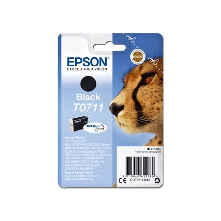Epson oryginalny ink / tusz C13T07114012, black, 7,4ml
