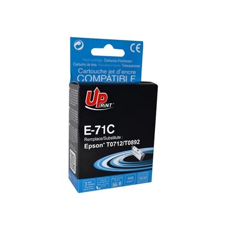 UPrint kompatybilny ink / tusz z C13T07124011, E-71C, cyan, 10ml