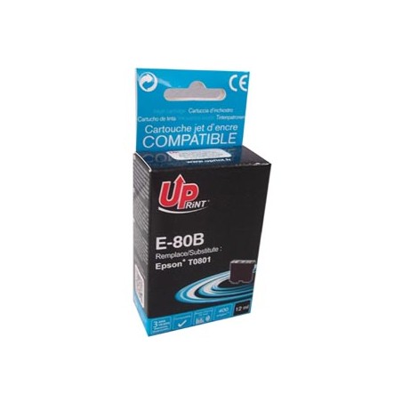 UPrint kompatybilny ink / tusz z C13T08014011, E-80B, black, 11ml