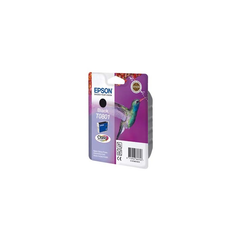 Epson oryginalny ink / tusz C13T08014011, black, 7,4ml