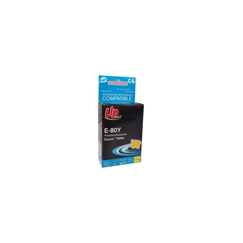 UPrint kompatybilny ink / tusz z C13T08044011, E-80Y, yellow, 11ml