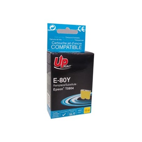 UPrint kompatybilny ink / tusz z C13T08044011, E-80Y, yellow, 11ml
