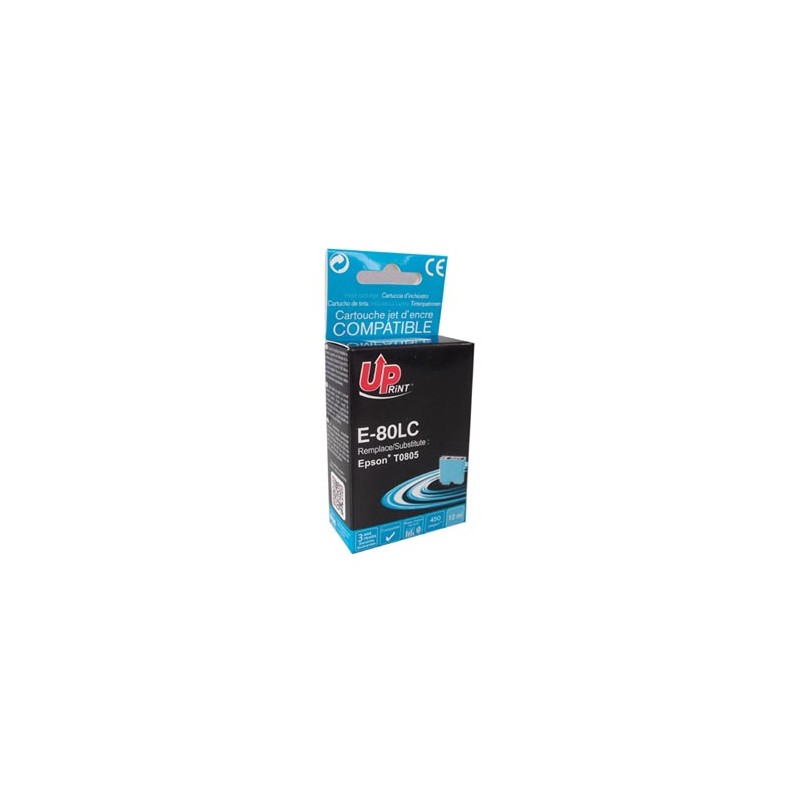 UPrint kompatybilny ink / tusz z C13T08054011, E-80LC, light cyan, 11ml