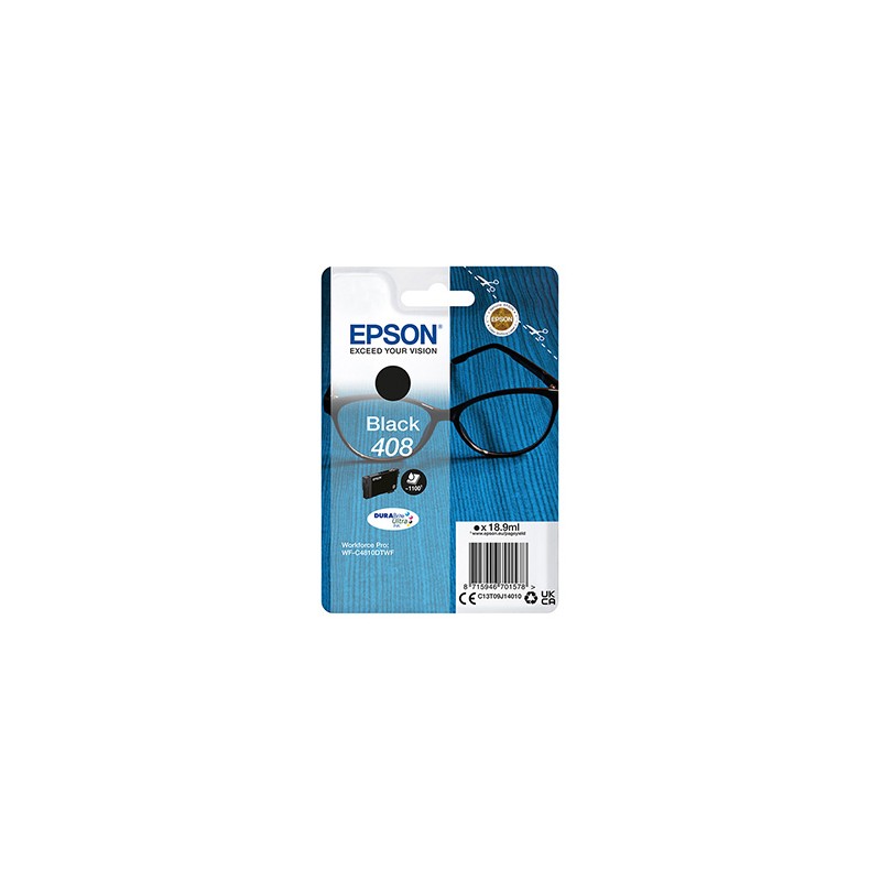 Epson oryginalny ink / tusz C13T09J14010, T09J140, 408, black, 18.9ml