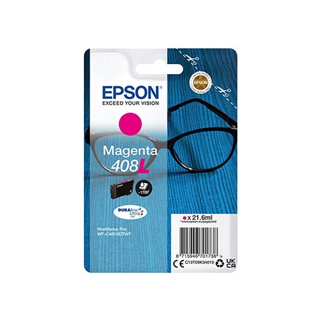Epson oryginalny ink / tusz C13T09K34010, T09K340, 408L, magenta, 21.6ml
