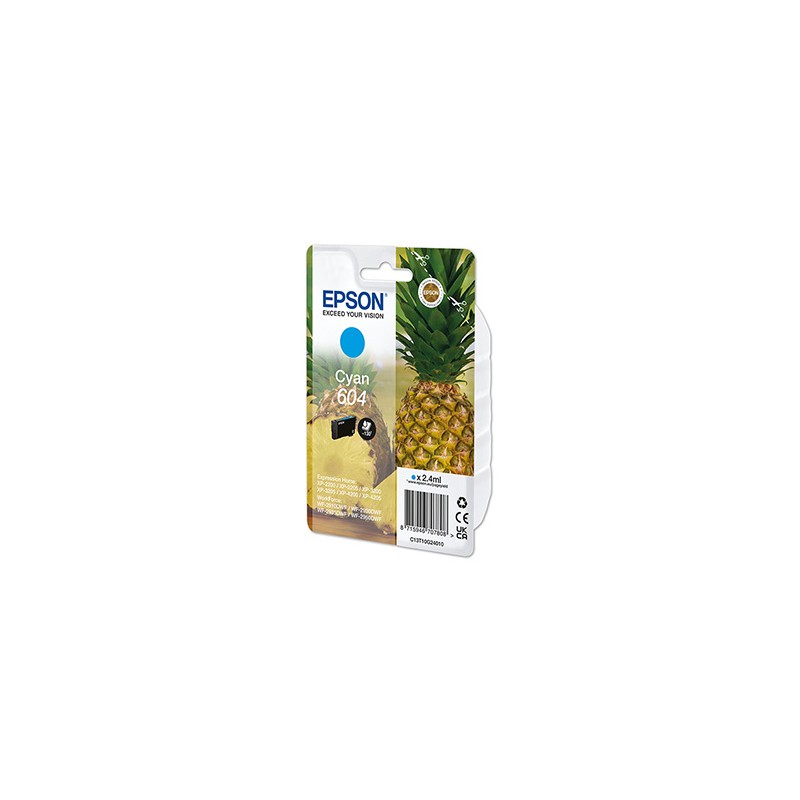 Epson oryginalny ink / tusz C13T10G24010, T10G240, 604, cyan, 2.4ml