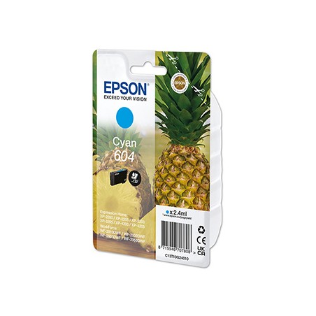 Epson oryginalny ink / tusz C13T10G24010, T10G240, 604, cyan, 2.4ml