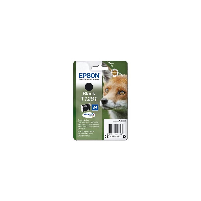 Epson oryginalny ink / tusz C13T12814012, T1281, black, 5,9ml