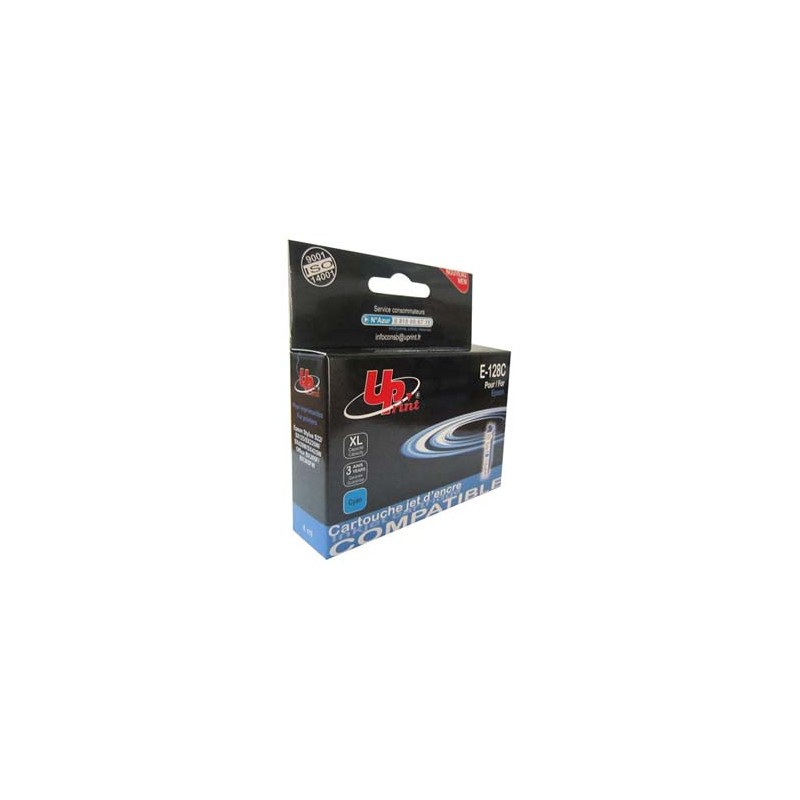 UPrint kompatybilny ink / tusz z C13T12824011, E-128C, cyan, 270s, 10ml