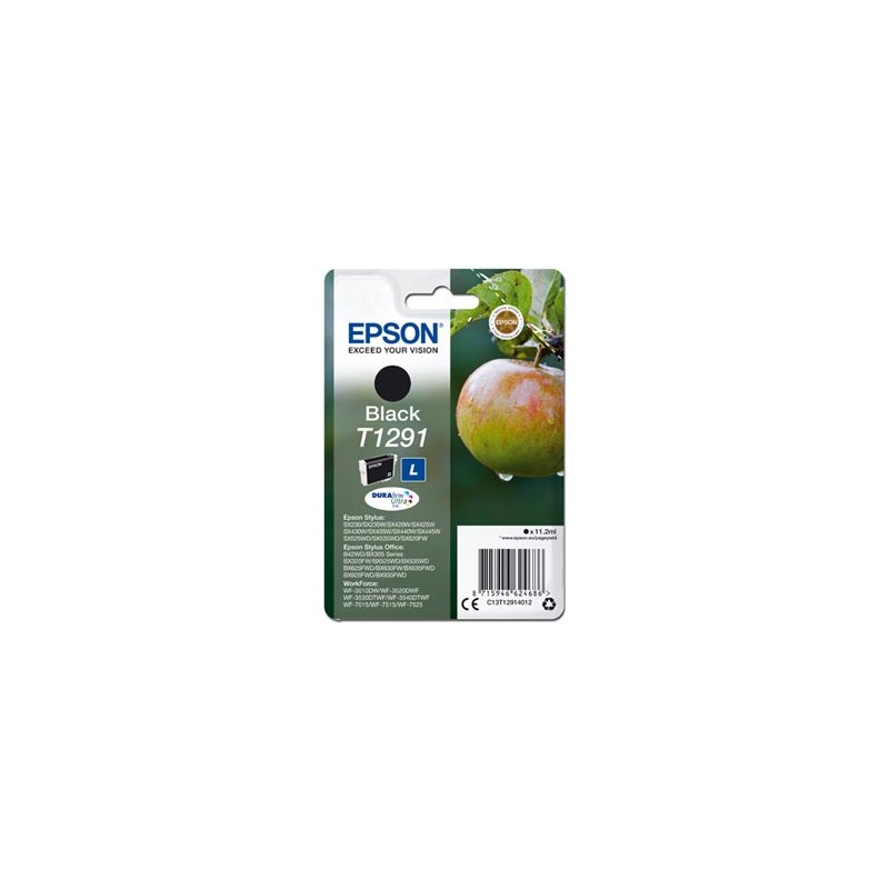 Epson oryginalny ink / tusz C13T12914012, T1291, black, 385s, 11,2ml