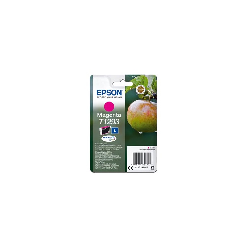 Epson oryginalny ink / tusz C13T12934012, T1293, magenta, 485s, 7ml