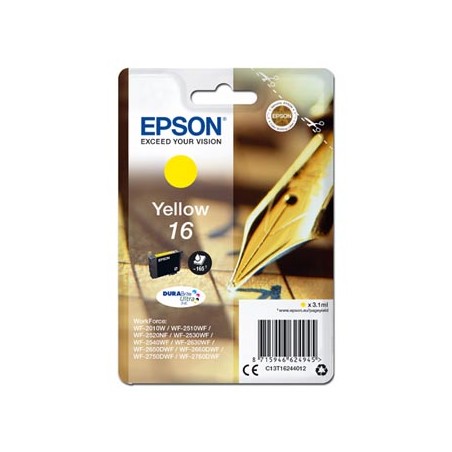 Epson oryginalny ink / tusz C13T16244012, T162440, yellow, 3.1ml