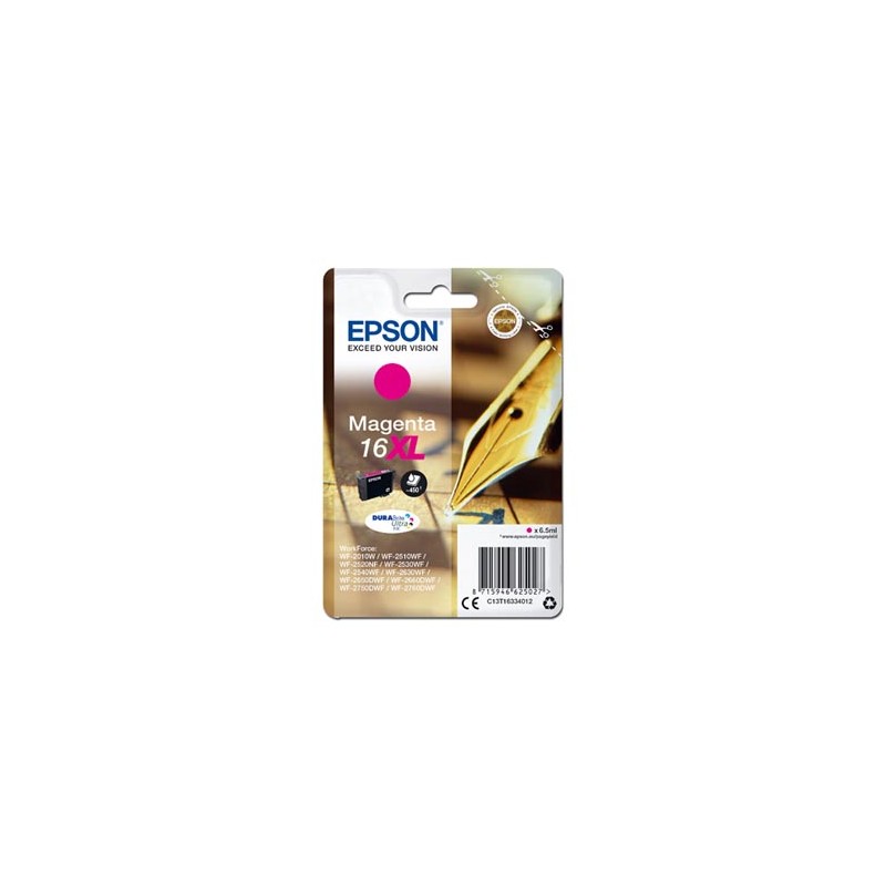 Epson oryginalny ink / tusz C13T16334012, T163340, 16XL, magenta, 6.5ml