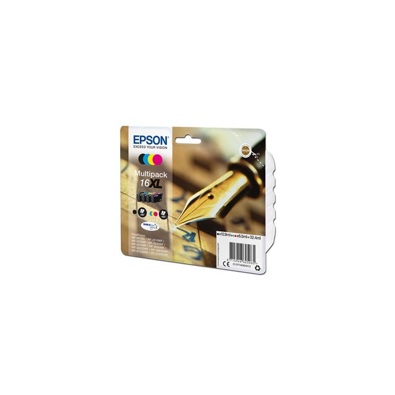 Epson oryginalny ink / tusz C13T16364012, T163640, 16XL, CMYK, 3x6.5/12.9ml