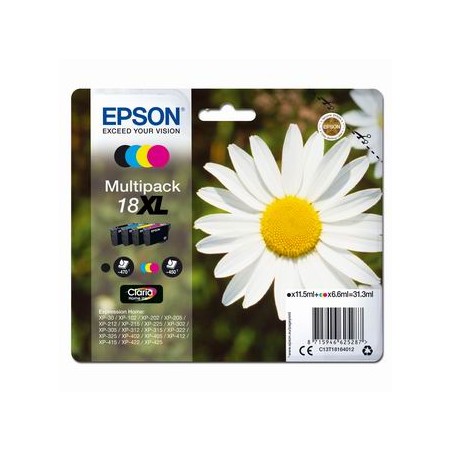 Epson oryginalny ink / tusz C13T18164022, T181640, 18XL, CMYK, 3x6,6/11,5ml