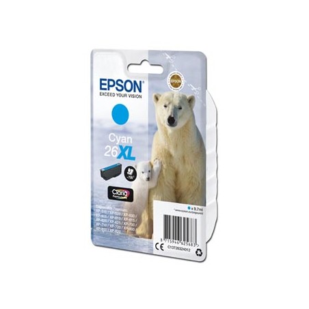 Epson oryginalny ink / tusz C13T26324012, T263240, 26XL, cyan, 9,7ml