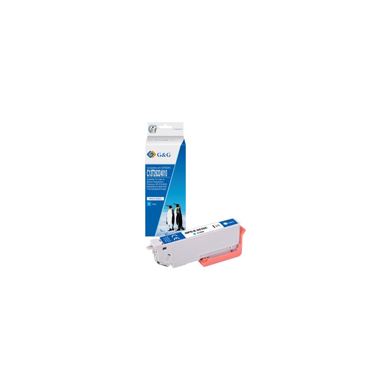 G&G kompatybilny ink / tusz z C13T26324012, NP-R-2632C, cyan
